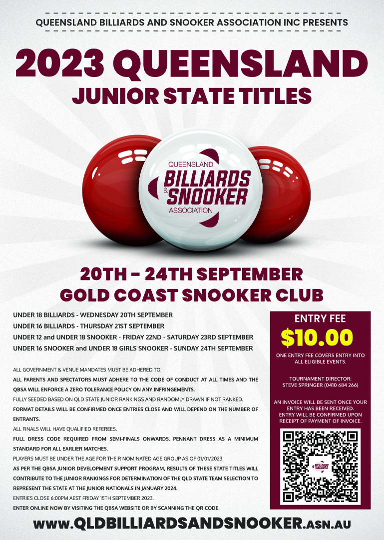 QBSA Queensland Billiards and Snooker Association Inc.