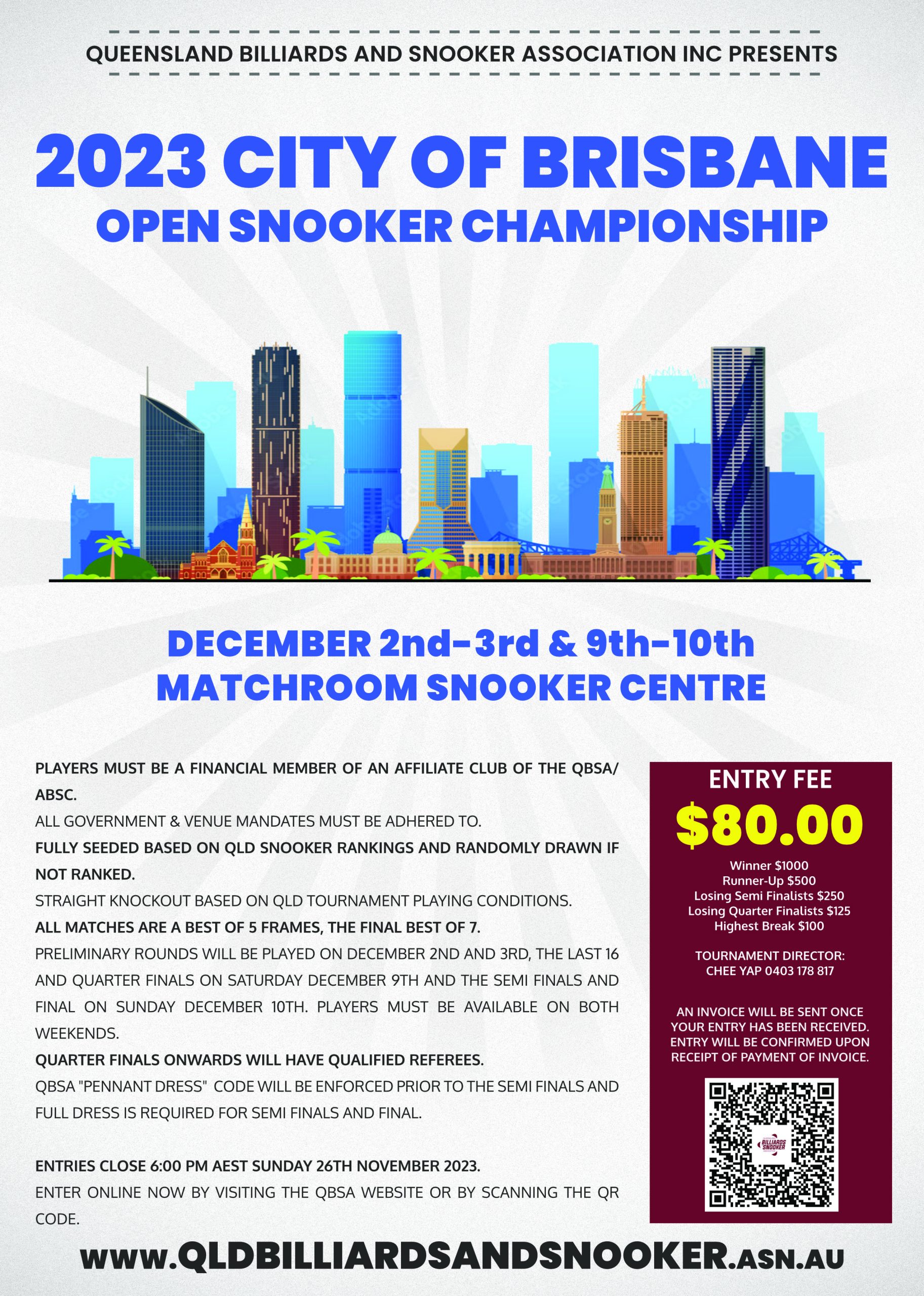 2023 City of Brisbane Open Snooker